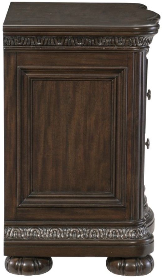 Homelegance® Beddington Dark Cherry Nightstand-4