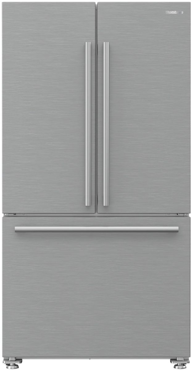 Blomberg® 36" 19.9 Cu. Ft. Fingerprint Resistant Stainless Steel Counter Depth French Door Refrigerator-0