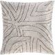 Surya Kenzo Light Gray 20"x20" Toss Pillow with Down Insert-0