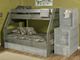 Trendwood Inc. Bayview High Sierra Rustic Gray Lacquered Twin/Full Bunk Bed with Underdresser-1