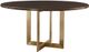 Bassett® Furniture Customizable BenchMade Astor Maple 54" Round Dining Table with Champagne Brass Base-0