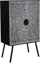 Moe's Home Collection Sunburst Black Wine Cabinet-0