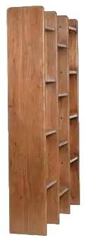 Moe's Home Collection Orson Brown Bookcase -2
