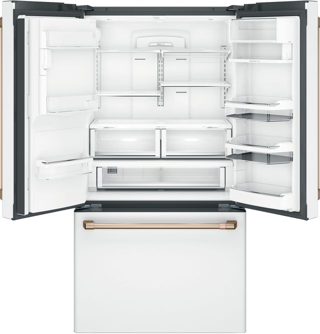 Café™ 36" 22.2 Cu. Ft. Matte White Counter Depth French Door Refrigerator-2