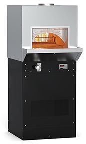 Front view of the Wood Stone Bistro Line 29.5" Stainless Steel Indoor/Outdoor Stone Hearth Oven