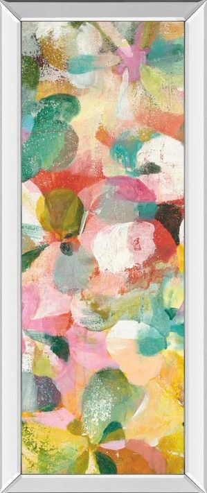 Classy Art Happy Garden II by Danhui Nai Mirrored Frame Wall Art-0