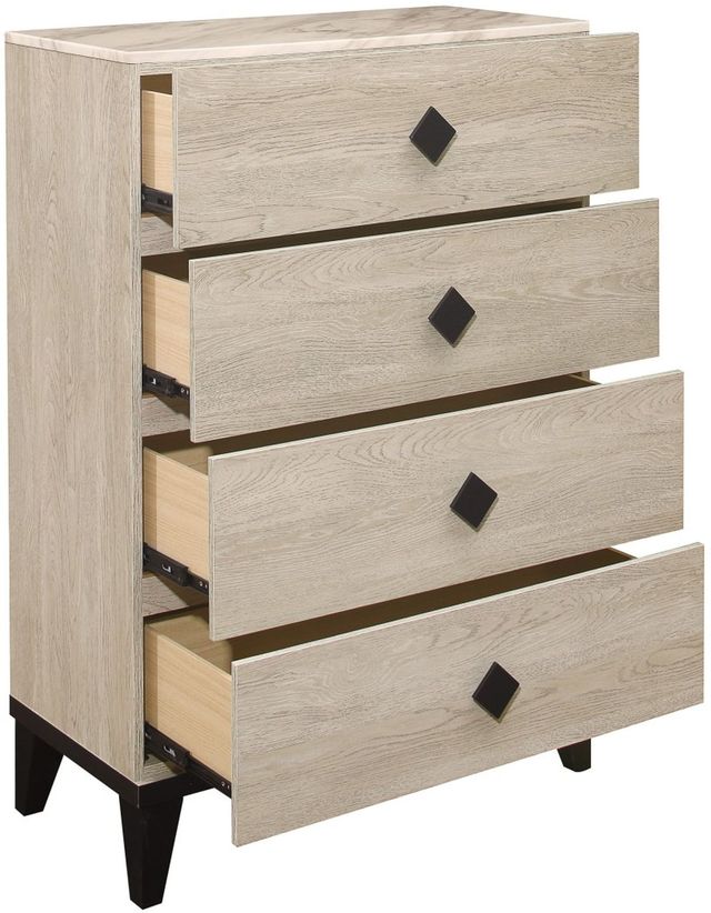 Mazin Furniture Whiting Cream And Black Chest-2