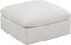 Meridian Furniture Plush Cream Ottoman-0