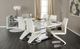 Furniture of America® Midvale White Dining Table with Chrome Base -1