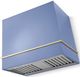AGA Loge 36" Carnaby Blue Wall Mounted Range Hood with Polished Brass Trim-0