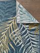 KAS Rugs Dahlia Ivory Blue Palms 5'x7' Area Rug-5