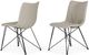 VIG Furniture Modrest Naomi 2-Piece Gray Leatherette Dining Chair Set-4