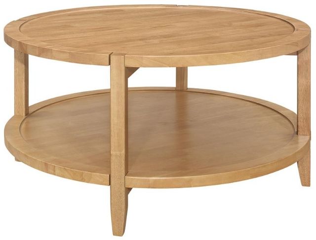 Coaster® Camillo Maple Brown Round Coffee Table-0