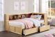 Homelegance® Bartly Natural Pine Youth Twin Bookcase Corner Storage Bed-1