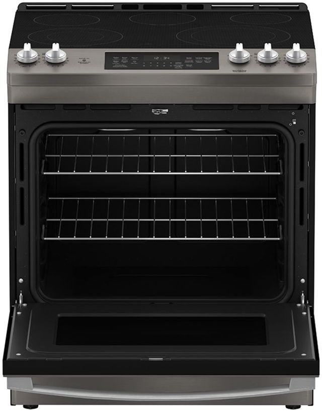 GE® 30" Slate Slide-In Electric Range-1