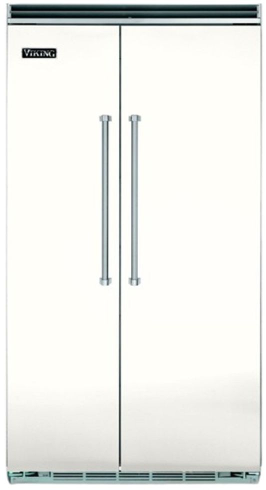 Viking® 5 Series 42 in. 25.3 Cu. Ft. Pure White Built In Side-by-Side Refrigerator