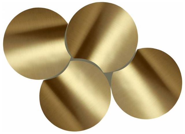 Meridian Furniture Dimple 4-Piece Gold Modular Nesting Coffee Table Set-1