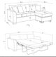 Coaster® Storey Dark Gray Upholstered Sectional Chaise Sofa-3