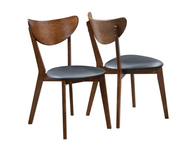 Coaster® Jedda 2-Piece Dark Walnut Side Chairs-2