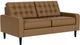 EQ3 Reverie Leather Loveseat with Low Armrest-0