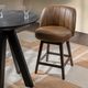 Classic Home Della Camel Swivel Counter Stool-1