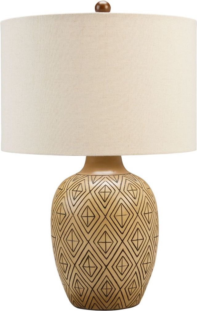 Signature Design by Ashley® Jairgan Tan/Black Table Lamp-0