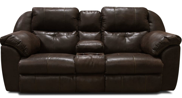 England Furniture Customizable EZ Motion Double Reclining Loveseat with Console-0