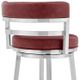 Armen Living Madrid Red 30" Counter Stool-3