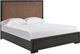 Universal Explore Home™ Modern Veil Black/Brown Queen Panel Bed-0