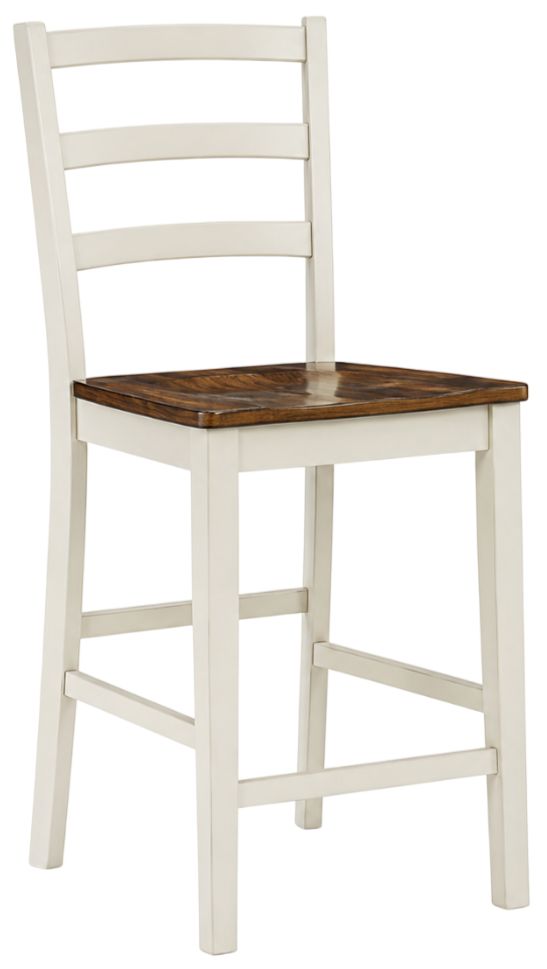 Signature Design by Ashley® Brinfern Antique White/Brown Barstool -0