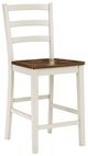 Signature Design by Ashley® Brinfern Antique White/Brown Barstool -0