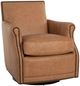 Smith Brothers Customizable 517 Leather Swivel Glider-0