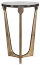 Uttermost® Bohdi Cast Glass Top Indoor-Outdoor Accent Table with Antique Brass Aluminum Base-3