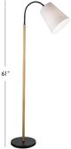 Bassett Mirror Benton Black/Gold Floor Lamp-3