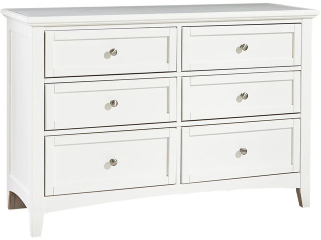 Vaughan-Bassett Bonanza White 6-Drawer Studio Dresser-0