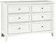 Vaughan-Bassett Bonanza White 6-Drawer Studio Dresser-0
