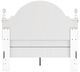 Signature Design by Ashley® Kozlani Matte White Full Upholstered Panel Bed-3
