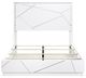 Homelegance® Orlo High Gloss White Eastern King Panel Bed-3