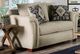 Furniture of America® Belsize Beige/Navy Loveseat-0