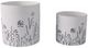 Sagebrook Home 2-Piece Navy/White Wildflower Field Planter Set-1