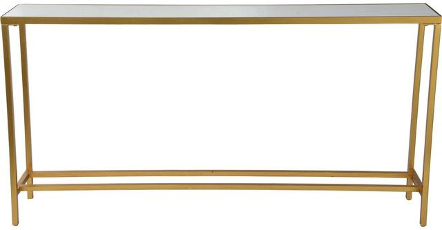Renwil ® Havana Mirror Top Console Table with Gold Metal Base-1