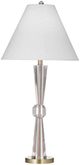 Bassett Mirror Devon Brushed Gold/Clear Table Lamp-0