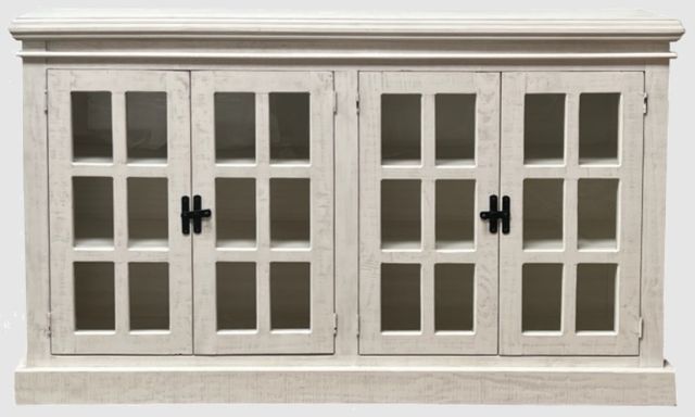 Million Dollar Rustic Courtland Frosted White Console-0