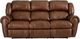 HomeStretch Laredo Cognac Leather Power Reclining Sofa-1