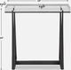 Uttermost® Midas Glass Top End Table with Bronze Metal Base-2