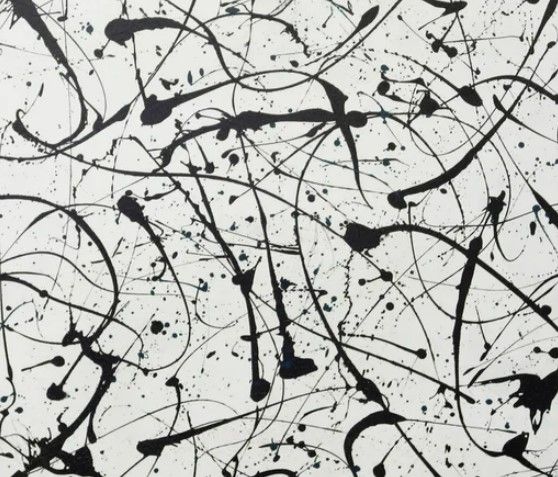 Stylecraft Splatter Black/White Wall Art-1