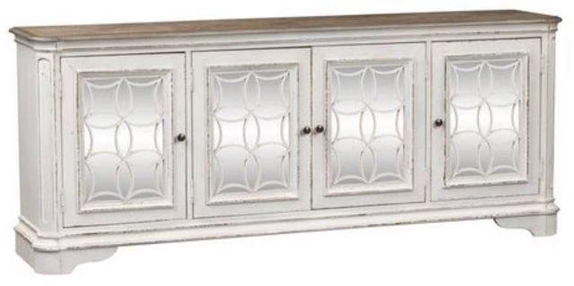 Liberty Furniture Magnolia Manor Antique White TV Console
