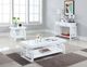 Coaster® Schmitt Glossy White Rectangular End Table-2