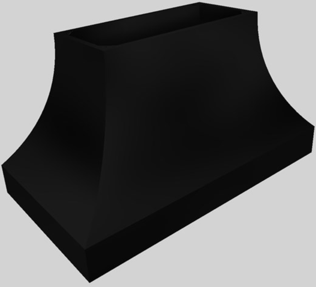 Vent-A-Hood® Designer Series 54" Black Island Range Hood-3