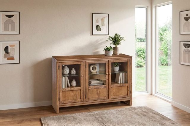 aspenhome® Sandro Brushed Bourbon 49'' Console with 3-Doors-1